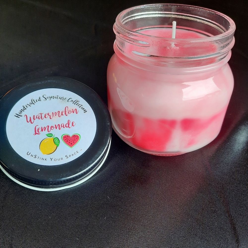Watermelon lemonade scented candles - Picture 4 of 5